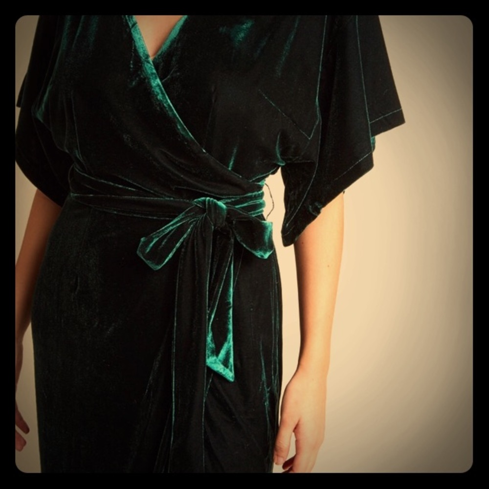 Collectif x ModCloth velvet maxi dress UK 18/US 14